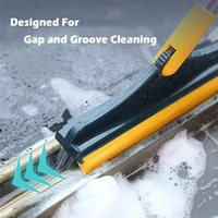 2 in1 multifunction cleaning flexable v shape window gap groove brush for bathroom home cleaning supplies dropshipping