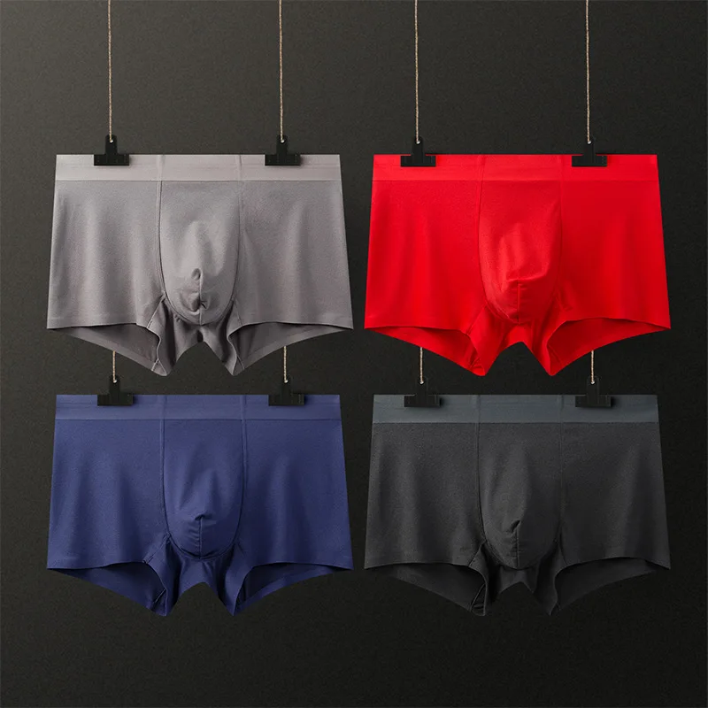 2019 Male Panties Men's Underwear Boxers Breathable Man Boxer Solid Underpants Comfortable Brand Shorts