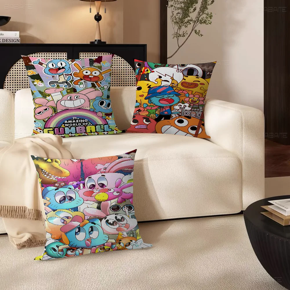 Чехол для подушки Amazing World с рисунком G-Gumball автомобильная наволочка дивана