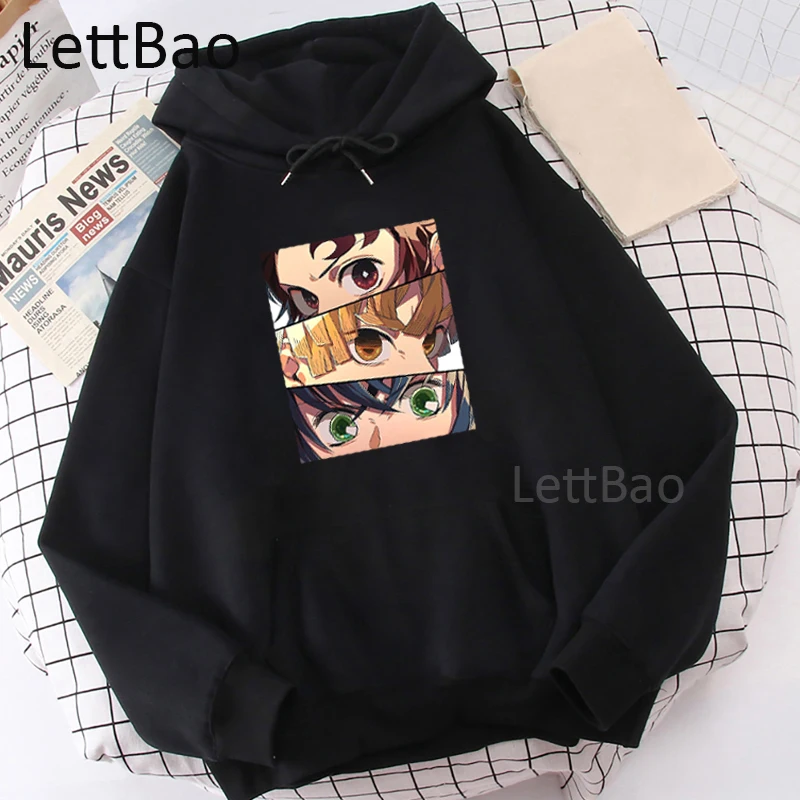 

Anime Hoodies Demon Slayer Hoodies Men Women Clothing Sweatshirts Casual Streetwear Ulzzang Casual Hooded Long Sleeve Pullovers
