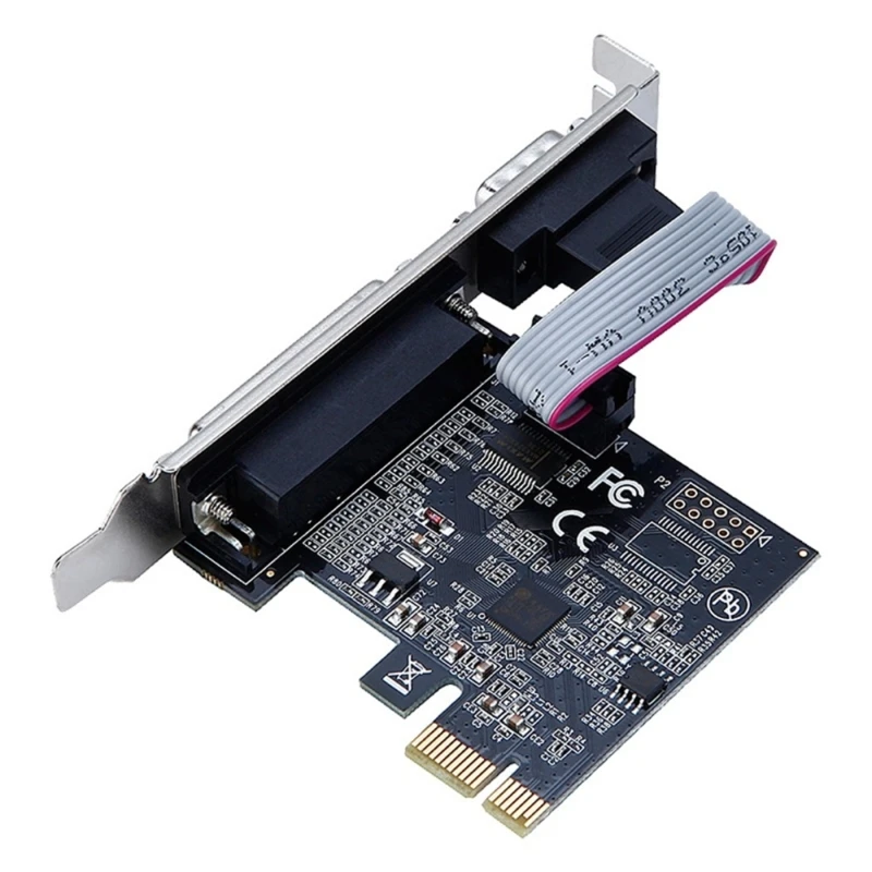 Чип AX99100 PCIE Riser Card Последовательный порт RS232 COM и параллельный принтера DB25 LPT к