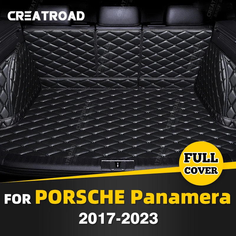 

Автомобильный коврик для багажника с полным покрытием для Porsche Panamera 2017-2023 22 21 20 19 18, защитная накладка на багажник автомобиля, аксессуары для защиты интерьера