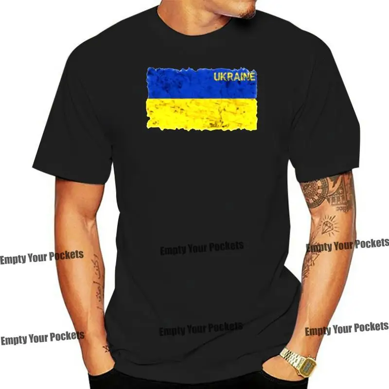 

Unique Design Tops Tees Summer Men'S Hip Hop Street Extend Men Ukrainian Flag T-Shirt In Grunge Style Ukraine Order T Shirts
