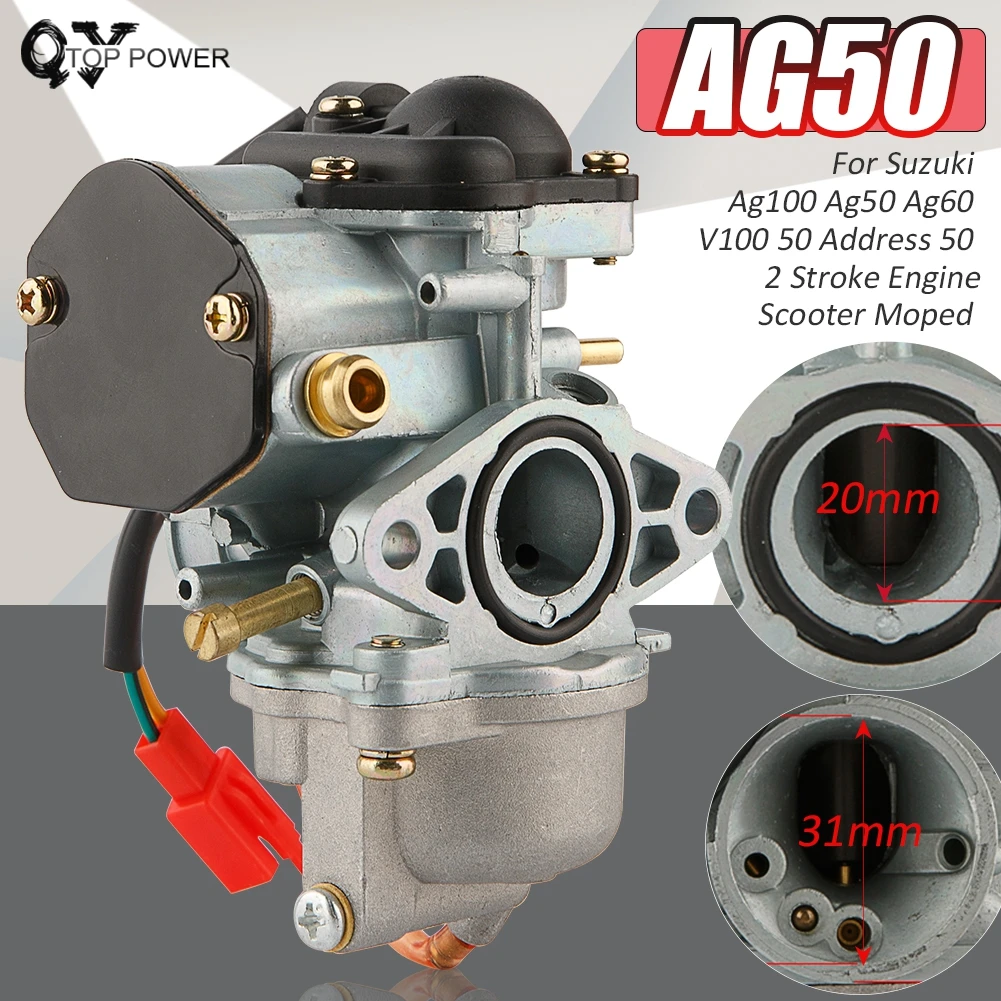 Карбюратор мотоцикла для Suzuki Ag100 Ag50 Ag60 AG 50 V100 адрес 2-тактный двигатель скутер