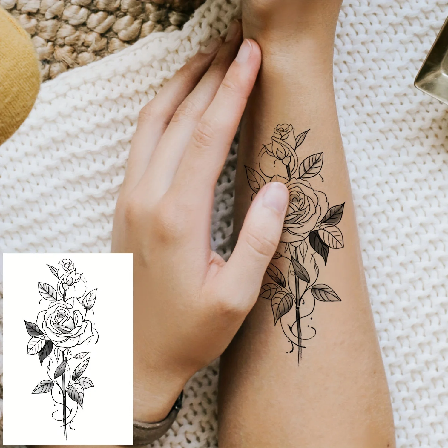 30 шт./компл. водостойкая поддельная татуировка для девочек и женщин тело спина