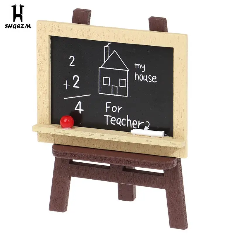 

Миниатюрная доска для кукол, классная доска с мольбертом, аксессуары для кукольного домика