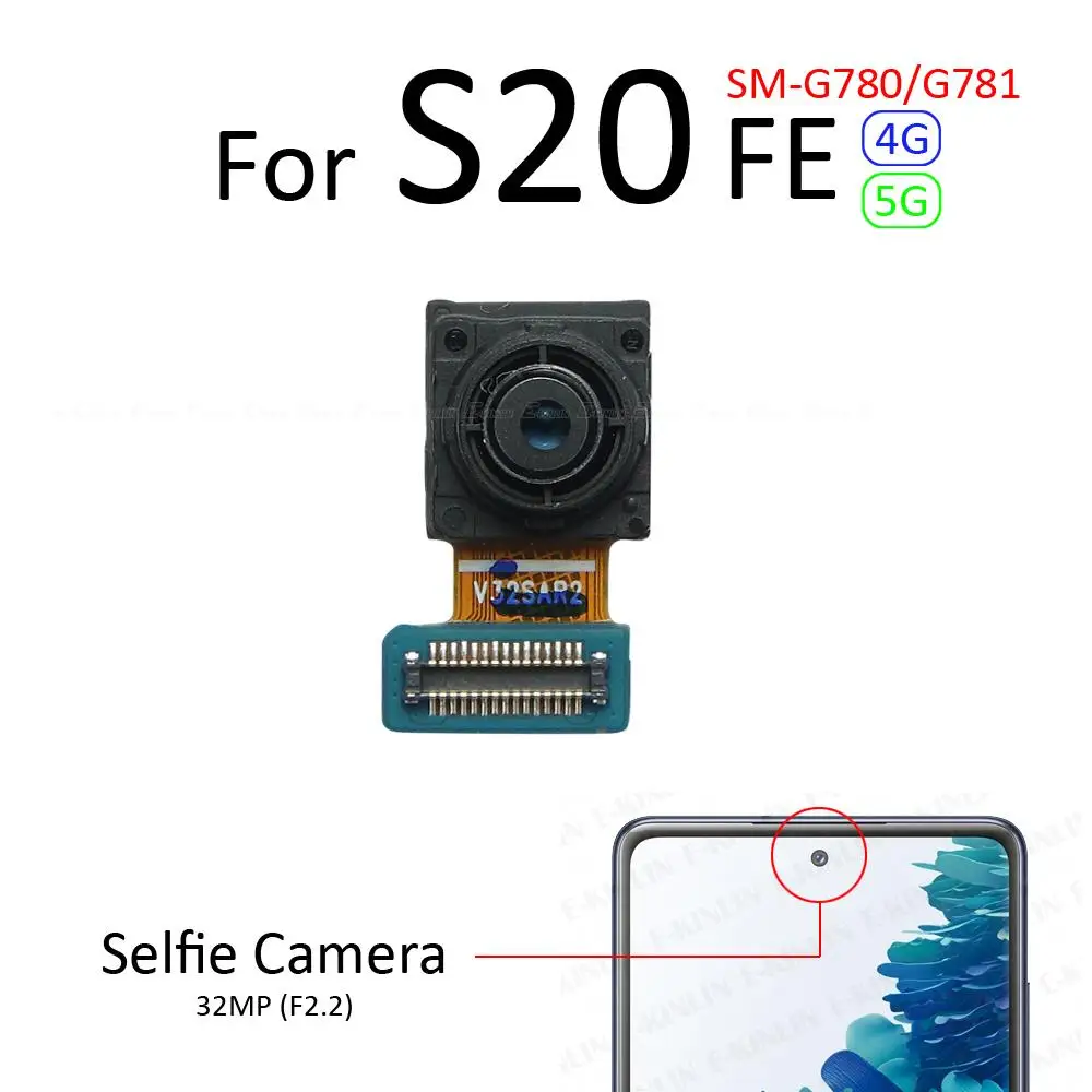 Фронтальная камера для селфи Samsung Galaxy S20 Plus FE Ultra G980 G981 G985 G986 G780 G781 G988 гибкий кабель