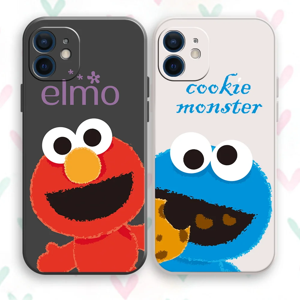 

Couple Big Eyes New Phone Case for iPhone 11 12 13 Pro Max 13 12 Mini XS XR Max 8 7Plus 6S 6 Plus SE 2020 Liquid Silicone Cover