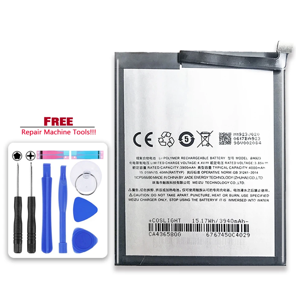 

BA923 4000mAh Replacement Battery For Meizu Note 9 M9