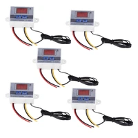 promotion 5x 220v digital led temperature controller 10a thermostat control switch probe new