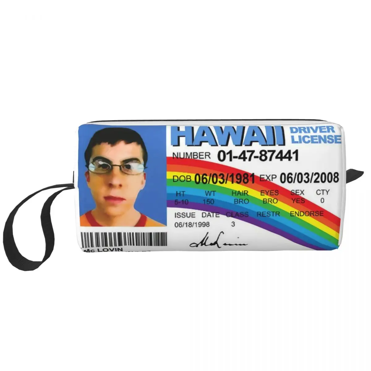 Флаг McLovin поддельный идентификатор водительские права косметичка большая для