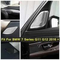 stainless steel accessories for bmw 7 series g11 g12 2016 2020 car door audio speaker decor cover loudspeaker tweeter trim