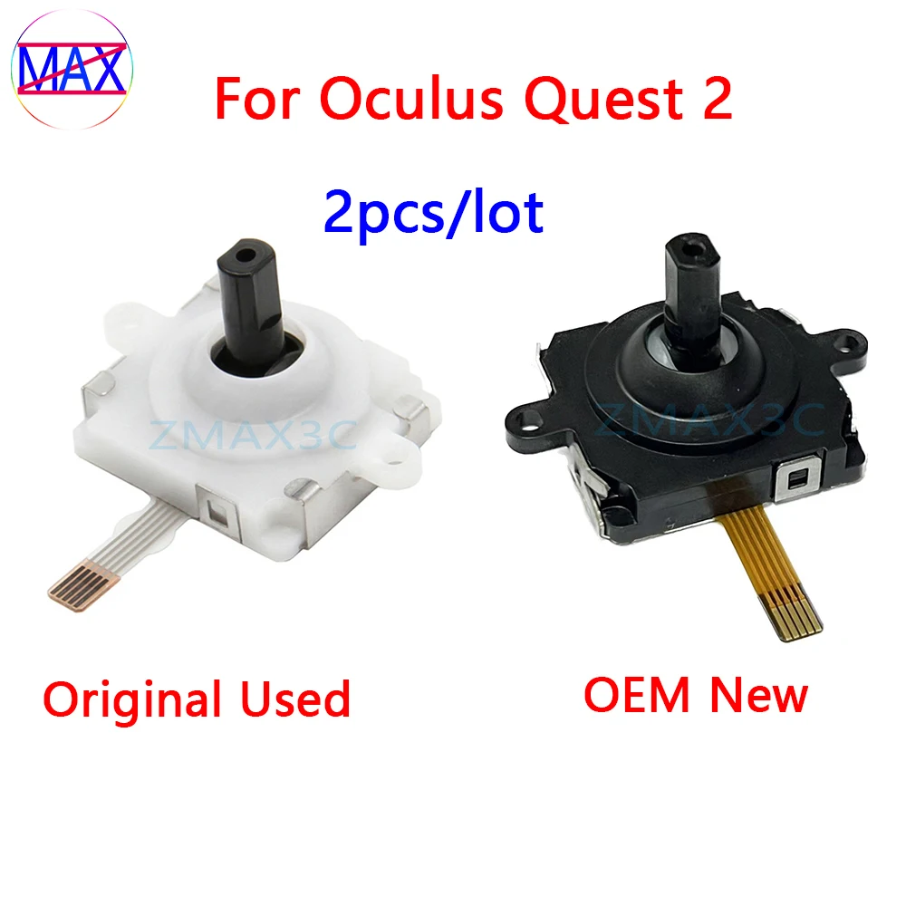 

2pcs Original 3D Analog Joystick Module For Oculus Quest 2 VR Controller Rocker Repair Replacement Parts For Meta Quest 2 Handle