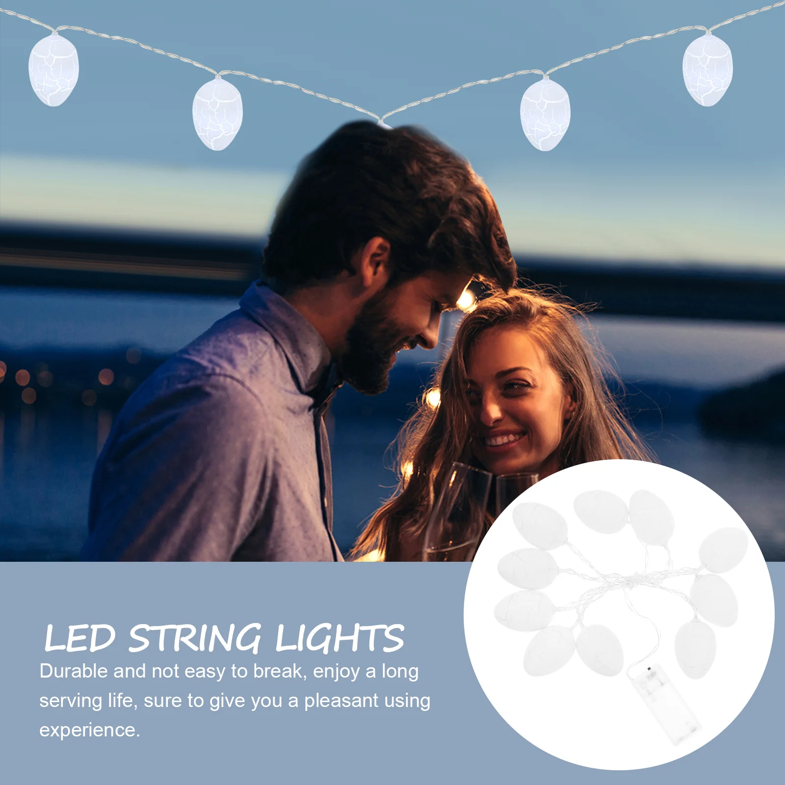 Лампа из треснувший яичной скорлупы материал премиум-класса гирлянда свадебная