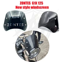 new style retro motorcycle style windshield 2022 for zontes g1 125 g1 155 g1x 125 zt 155 g1