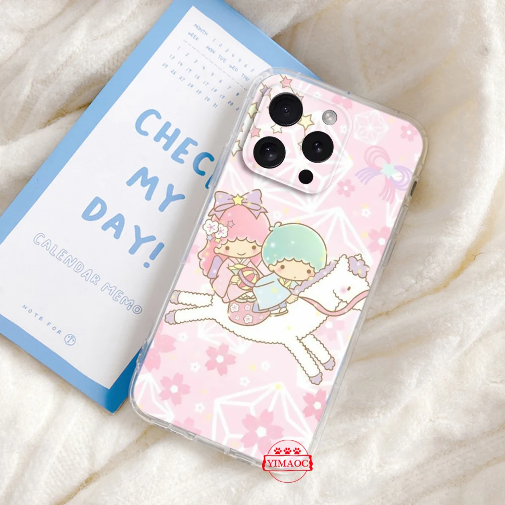 222A sanrio little twin star Soft Case for LG K71 K8 Plus K9 Lite Q510 K92 Q92 Stylo 6 7 V40 V50 V60 G9 X4 Q61 Q60