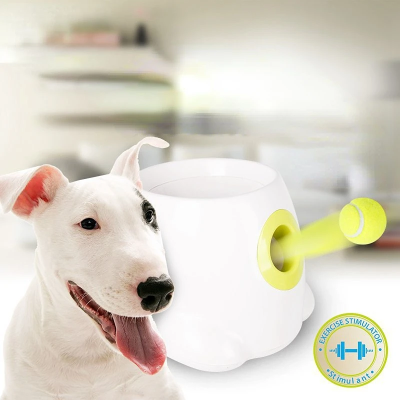 Tennis Launcher Automatic Throwing Machine Pet Ball Throw De