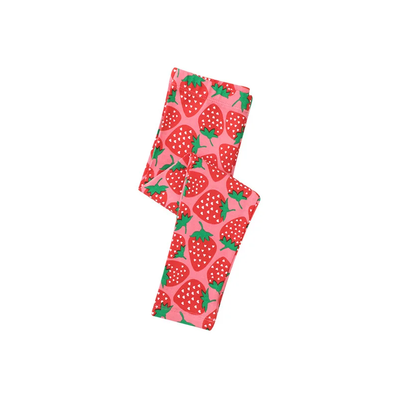 

Jumping Meters Girls Leggings Pants With Strawberry Print Hot Selling Children's Skinny Leggings Pencil Pants Kids Trousers