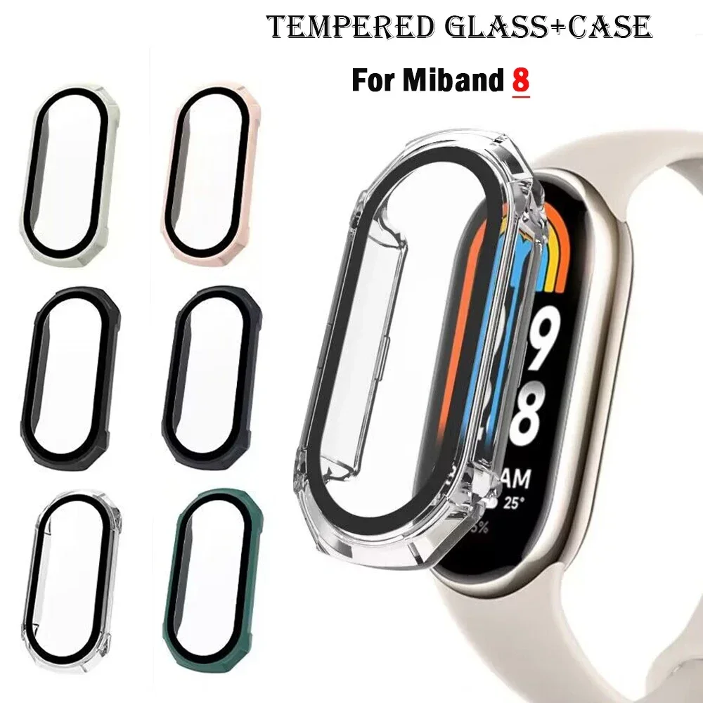 Xiaomi Mi Band 8 защитный стеклянный купол с защитной пленкой для экрана прочный