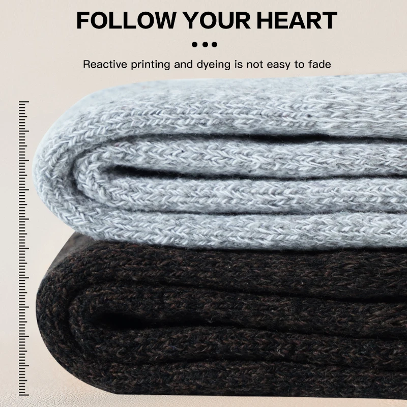 5 Pairs Super Thicken Wool Socks Men High Quality Towel Keep Warm Winter Socks Cotton Middle Tube Unisex Socks Against Cold Snow