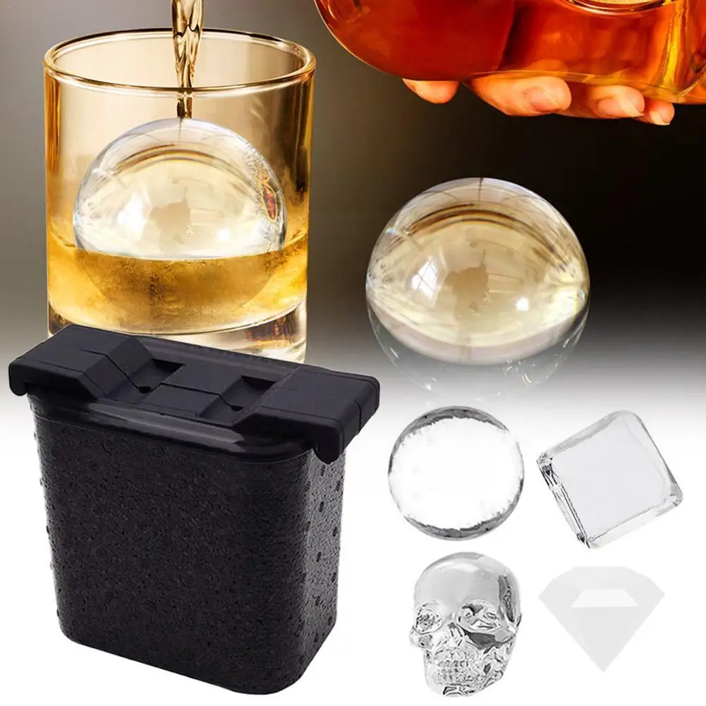 

Clear Ice Ball Maker Silicone Ice Cube Maker Whiskey Sphere Whiskey Box Crystal Tray Round Mold Clear Diy Transparent Ice R3e6