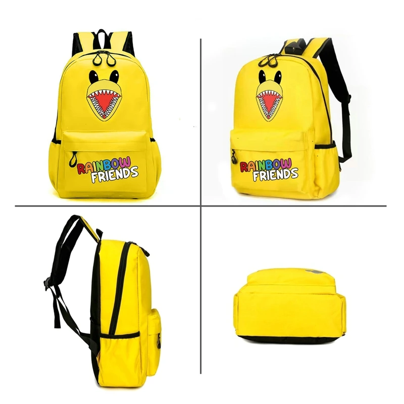 New Hot sell Rainbow Friends Original Design Backpack Colorful Student Schoolbag Kawaii Anime Stationery Kids Birthday Gifts