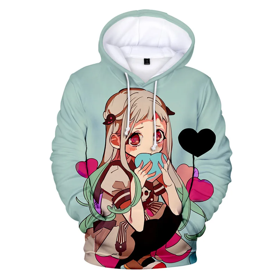 

New Anime Cartoon Hoodies Toilet Bound Hanako Kun boys/girls Hoodie Sweatshirt Autumn Winter Youth Hip Hop Green Pop Pullovers