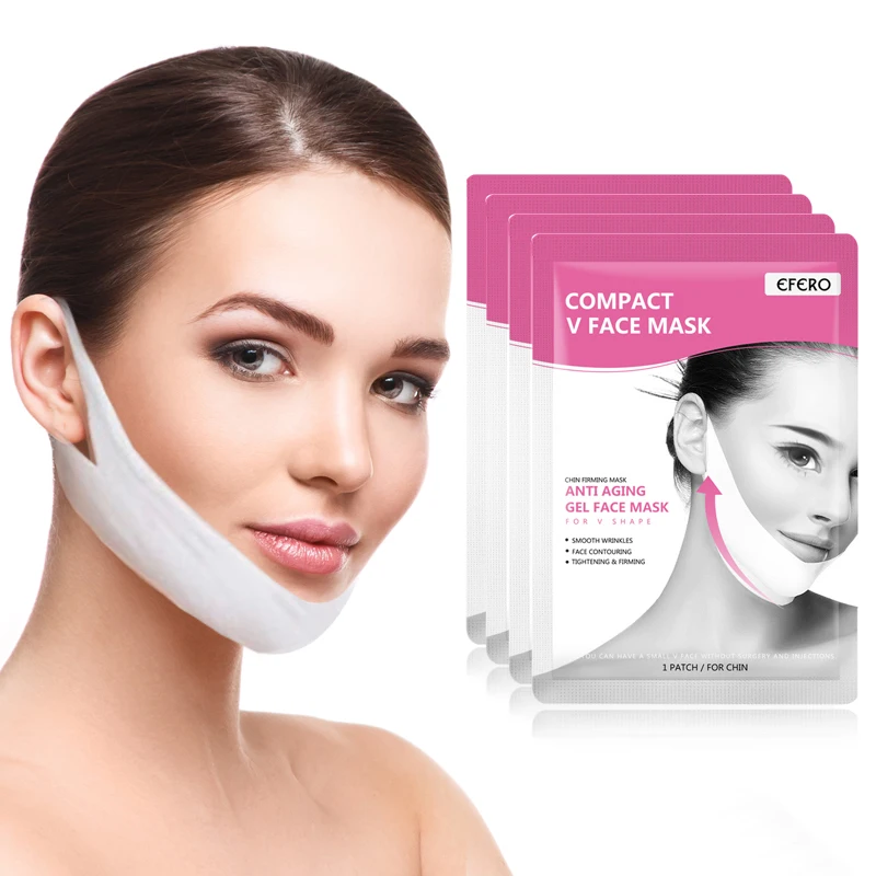 

Firming Lift Skin Face Mask Chin V Shaped Slimming Mask Chin Check Lifting Firming Anti Wrinkle Anti-Aging V-Shaped Face Masks