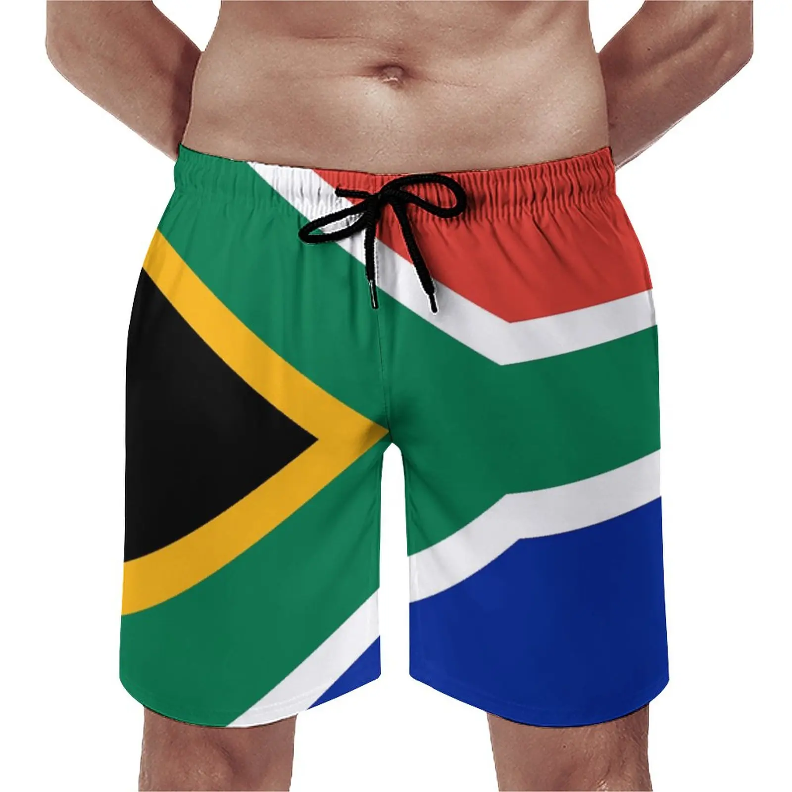 

Пляжные шорты с флагом Южной Африки, футболка с наклейками для регби, Повседневная дышащая быстросохнущая модель