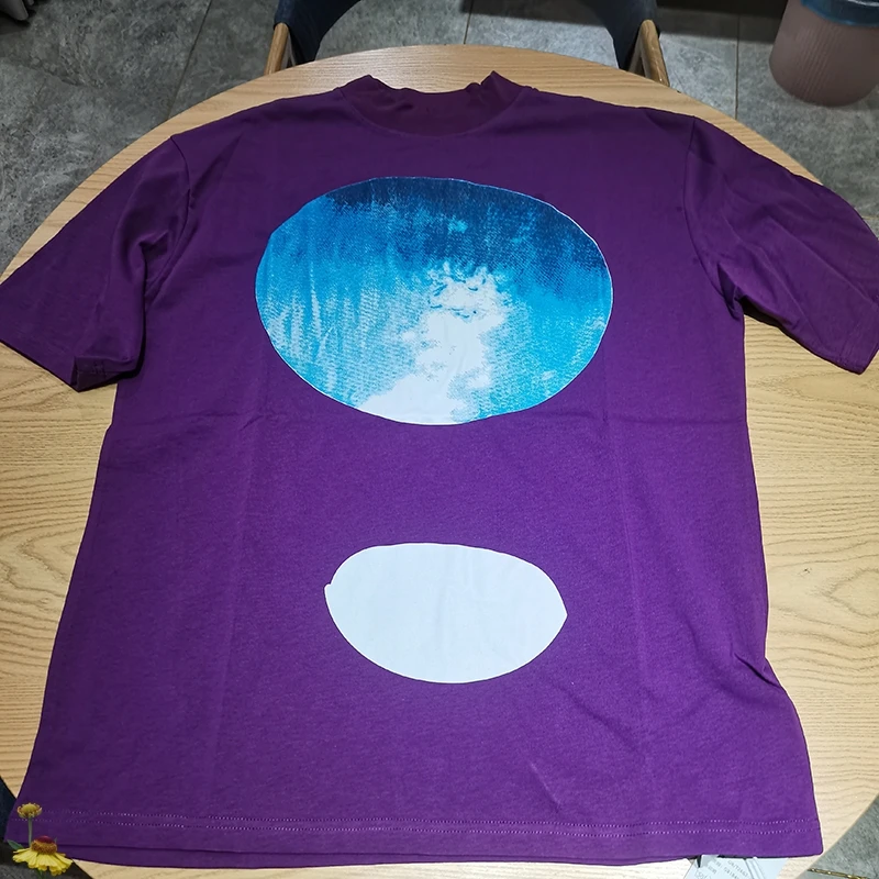 

3D Foam Print Kanye West T-shirt 1:1 High Quality Jesus Is King LOGO T Shirt New Arrival Moon Print tshirt Men Women Tees Tops