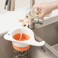 simple drain rack bathroom sink adjustable basket kitchen silicone soap rack drain sponge faucet kitchen tool accessories