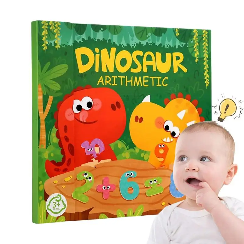 

Kids Magnetic Book Learning Math Toys Dinosaur Math Book Set Parish Teaching Aids Learning Educational Toy