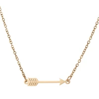 toocnipa simple vintage gold arrow pendant necklace womens party clavicle chain accessories ladies fashion jewelry gifts