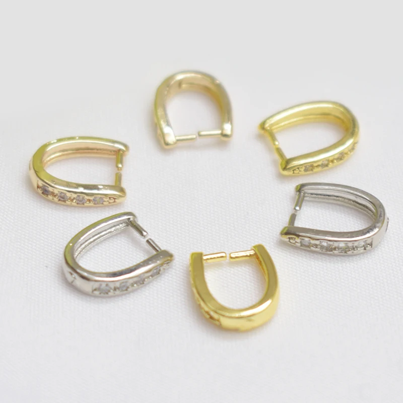 

5Pcs Brass Pendant Pinch Claw Bails Ice Pick Pinch Bail Bead Crystal Connector Clasps For diy Necklace Jewelry Making Supplies