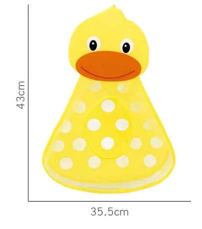 Baby Shower Bath Toys Duck Little Frog Rabbit Baby Kid Toy Storage Mesh with Strong Suction Cups Toy Bag Net Bathroom Organizer