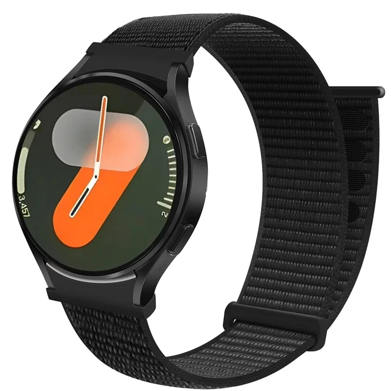 No gaps Band For Samsung Galaxy Watch 7-6-5-pro-4-FE 44mm 40mm Nylon loop Bracelet 6-4 classic 43mm 47mm 20mm watch strap