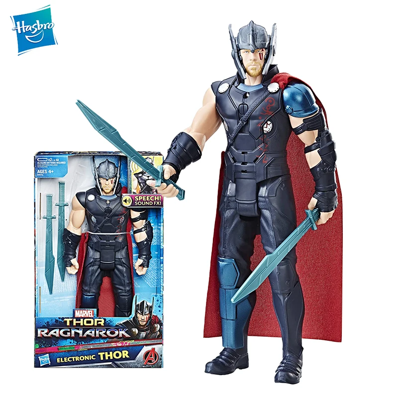 

Marvel Thor Ragnarok Electronic Thor Action Figure with Sounds Super Hero Collection Model Toys for Kids Birthday Gift B9970