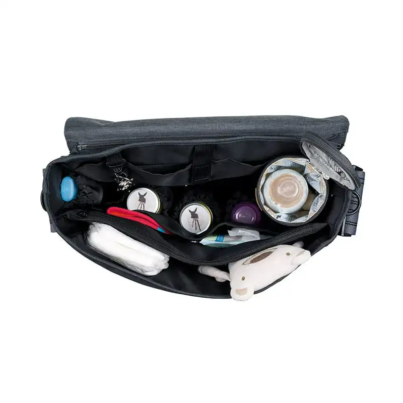 Stylish Dark Grey Cork Casual Messenger Bag - Waterproof, Durable Material Perfect for Women & Men.