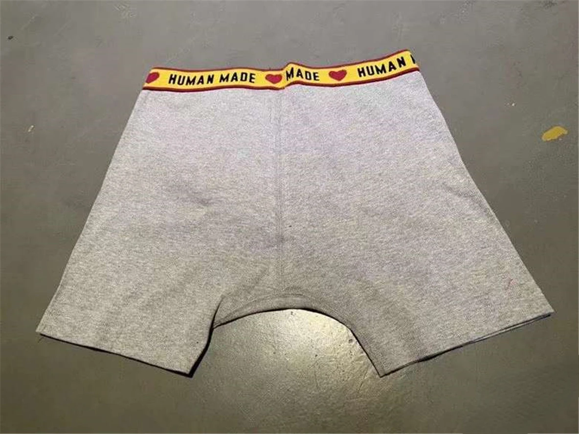 Human Made Boxer Shorts Men Women 1:1 Waist Heart Logo Boxer Shorts Human Made Casual Cotton Shorts