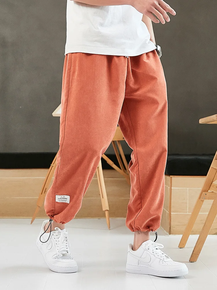 

Spring Summer Hip Hop Harem Pants Men Joggers Ankle-Length Trousers Male Casual Baggy Pants