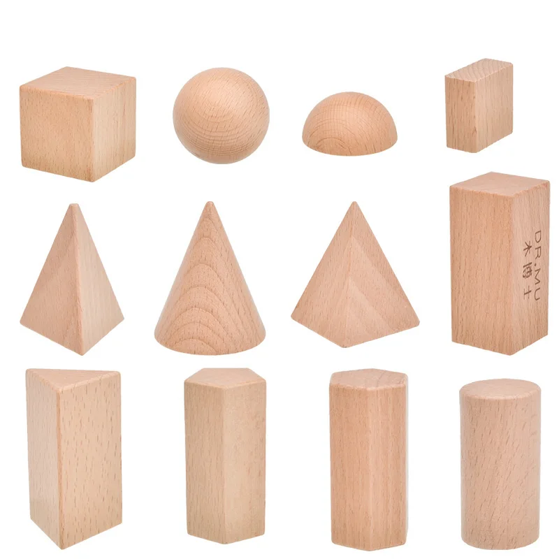 Цена Сумка для загадок Монтессори, деревянные сенсорные игрушки, предметы, геометрические формы, натуральное дерево, Массив дерева, 3 года