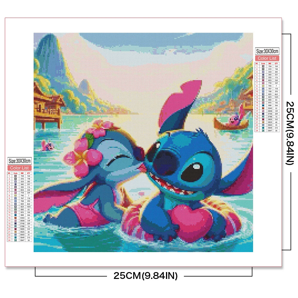 Фото Алмазная живопись из мультфильма Disney, вышивка, двойной ангел, Круглая Мозаика «сделай сам», украшение для комнаты 5D №2