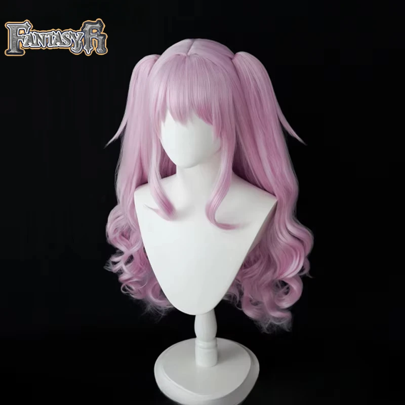 Аниме Парик Юни с двумя хвостиками БОГИНА ВЕКТОРИИ: Никки Косплей Розовый