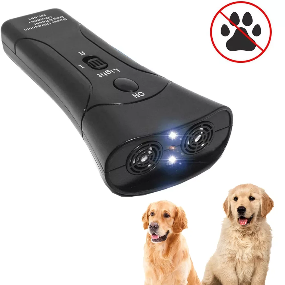 

Pet Dog Repeller Anti Barking Stop Bark Training Device Trainer LED Ultrasonic Anti Barking Ultrasonic Without Battery Wholesale