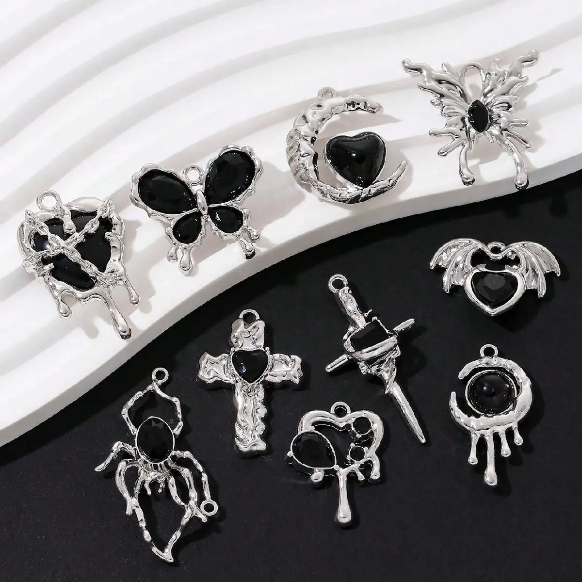 NXQXN набор черных подвесок из цинкового сплава 5 шт