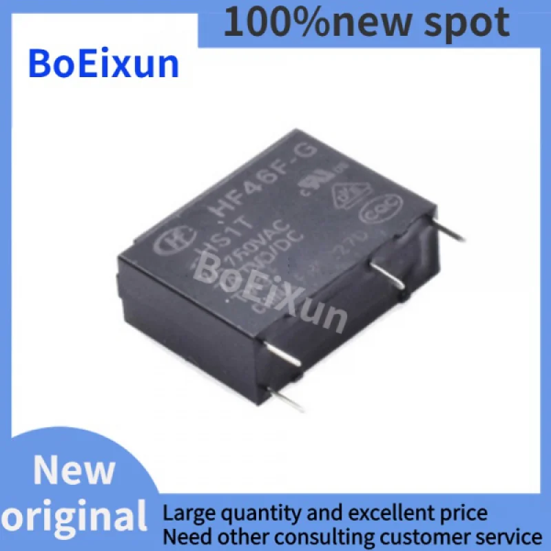 100%new Relay DIP4 HF46F-G-5-HS1T HF46F-G-12-HS1T HF46F-G-24-HS1T 5V 12V 24V