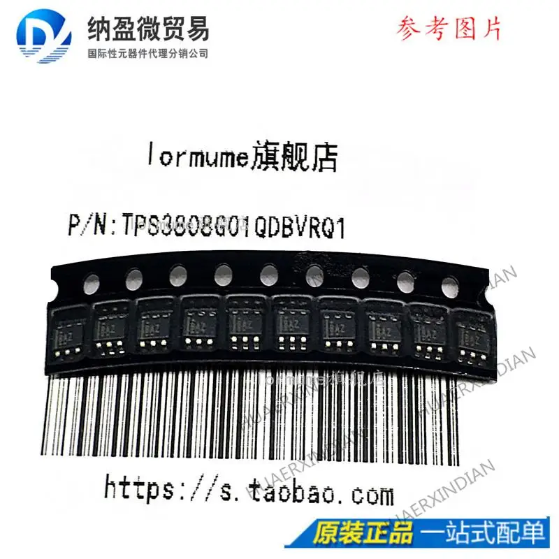 

10PCS TPS3808G01QDBVRQ1 printing :BAZ SOT23-6 New Original