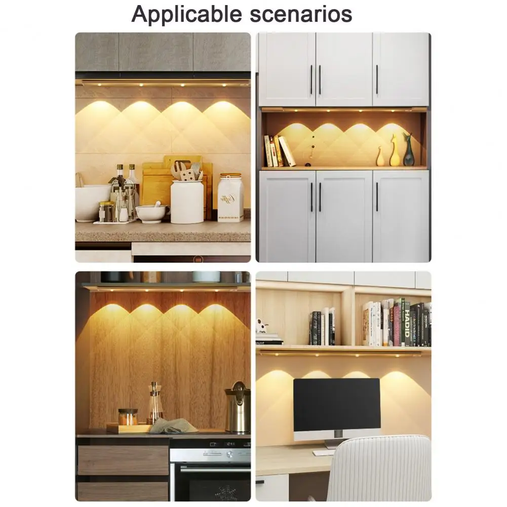 

Practical 3000K/4000K/6000K LED Night Light No Wiring Required Closet Aisle LED Induction Light with USB Cable Illumination