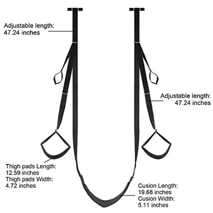 Фото Premium Adjustable Sex Door Swing with Leg Shackles Adult BDSM Toys for Couples Gag  Acessorios Femininos Sexy Juguetes Sexuales №3