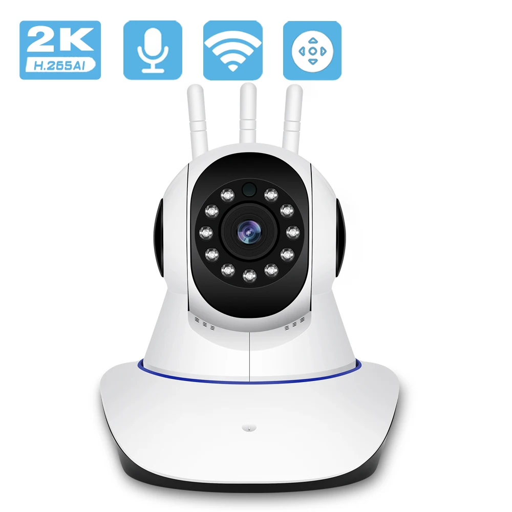BESDER 3MP FHD H.265AI Беспроводная IP-камера Видеонаблюдение Wi-Fi камера 2-сторонняя аудио